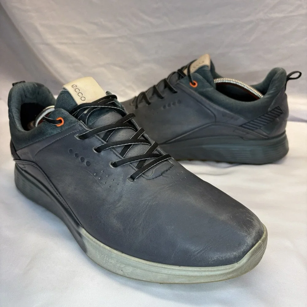 ECCO S-Three Goretex Spikeless Golf Shoes Waterproof Mens US 12-12.5 46 Gray
